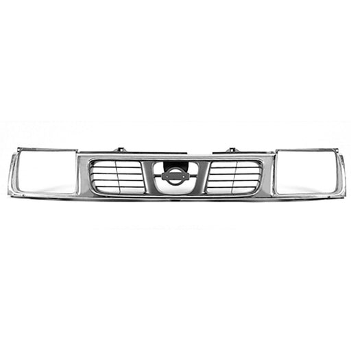 1998-2000 Nissan Frontier Grille Bright Assembly - NI1200183-Partify-Painted-Replacement-Body-Parts