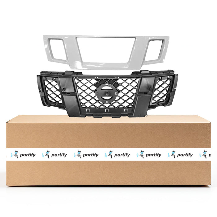 2009-2016 Nissan Frontier CAPA Certified Grille Assembly Assembly - NI1200269C-Partify-Painted-Replacement-Body-Parts