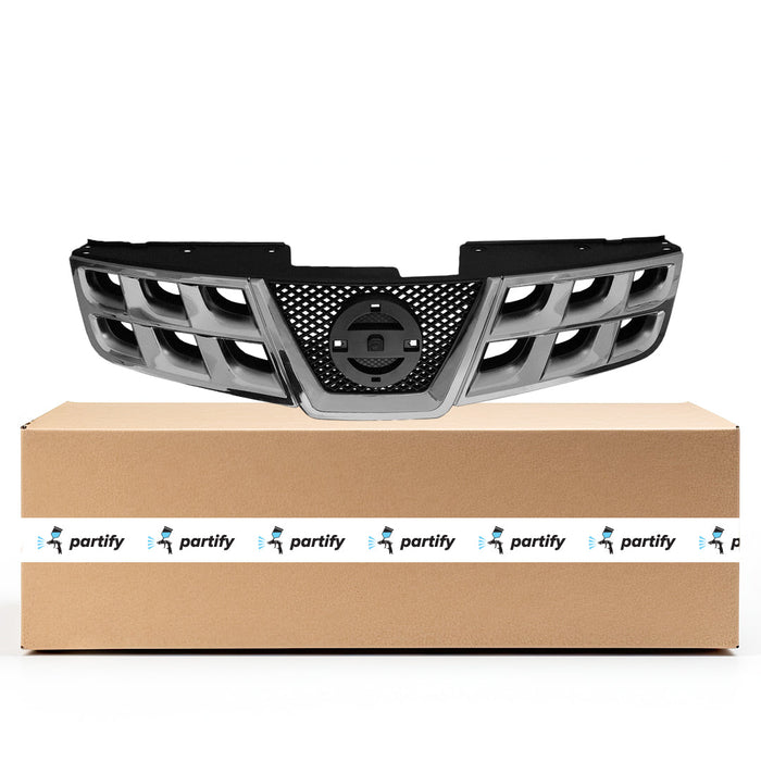 2013-2014 Nissan Rogue/Rogue Select S/SL/SV CAPA Certified Grille W/Front View Camera Assembly - NI1200273C-Partify-Painted-Replacement-Body-Parts
