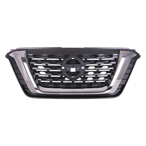 2018-2020 Nissan Kicks SR Grille Smoked Chrome Moulding Assembly - NI1200302-Partify-Painted-Replacement-Body-Parts
