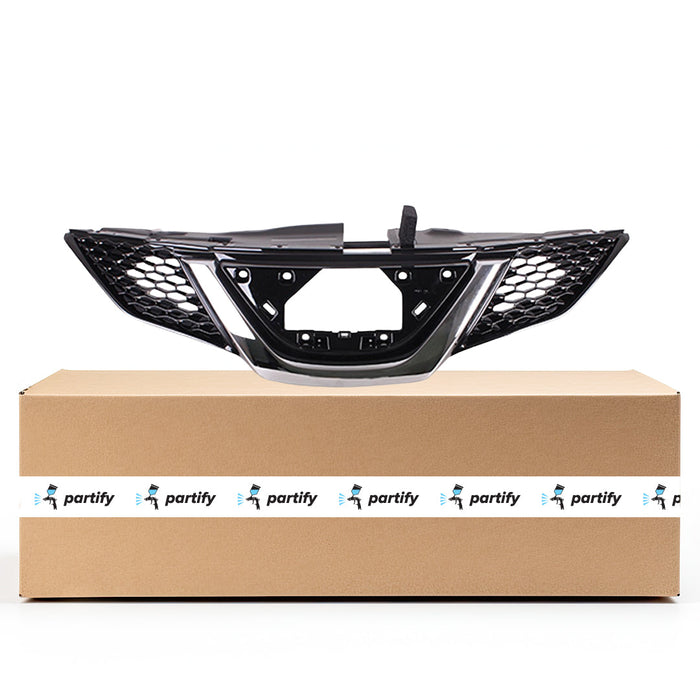 2018-2019 Nissan Qashqai/Rogue Sport CAPA Certified Grille W/O Intelligent Cruise Control Assembly - NI1200312C-Partify-Painted-Replacement-Body-Parts