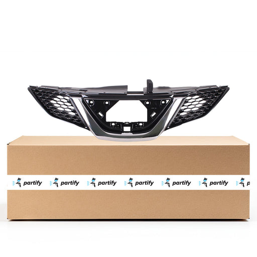 2018-2019 Nissan Qashqai/Rogue Sport CAPA Certified Grille W/Intelligent Cruise Control Assembly - NI1200313C-Partify-Painted-Replacement-Body-Parts