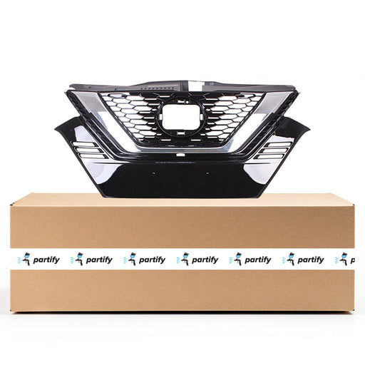 2020-2022 Nissan Qashqai/Rogue Sport CAPA Certified Grille W/Front View Camera W/O Emblem Assembly - NI1200319C-Partify-Painted-Replacement-Body-Parts