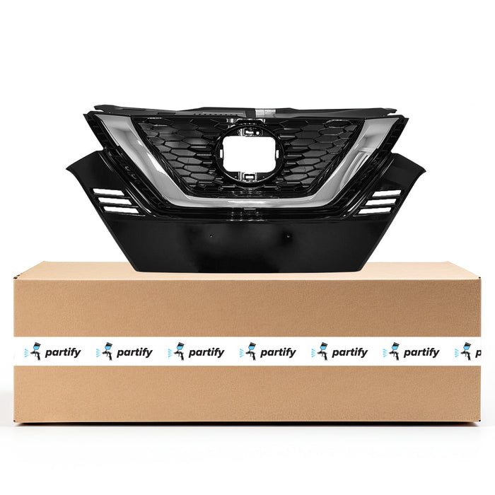 2020-2022 Nissan Qashqai/Rogue Sport CAPA Certified Grille W/O Front View Camera W/O Emblem Assembly - NI1200320C-Partify-Painted-Replacement-Body-Parts