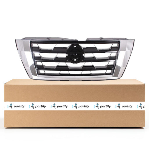 2021-2023 Nissan Armada SL CAPA Certified Grille Platinum Assembly - NI1200327C-Partify-Painted-Replacement-Body-Parts