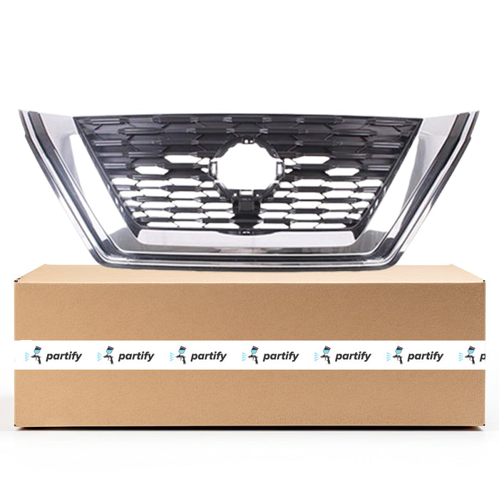 2021-2023 Nissan Rogue Platinum/SL/SV CAPA Certified Grille Japan Built Assembly - NI1200330C-Partify-Painted-Replacement-Body-Parts