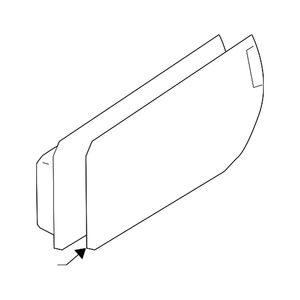 Coque de porte avant côté conducteur image