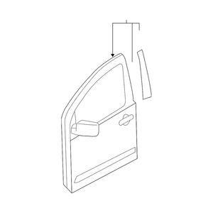 Coque de porte côté passager avant image