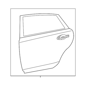 Rear Driver Side Door Shell image