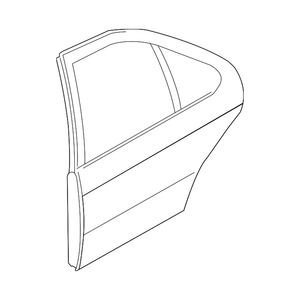 Coque de porte arrière côté conducteur image
