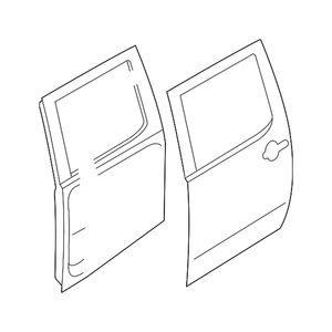Coque de porte arrière côté passager image