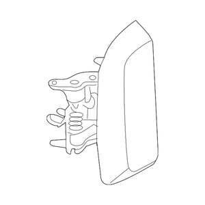 Rear Passenger Side Exterior Door Handle image