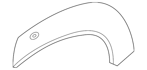Nissan ARIYA Wheel Arch Molding On Quarter Panel - NI1790116