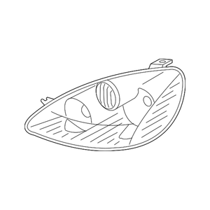 Passenger Side Headlight Lens Housing image