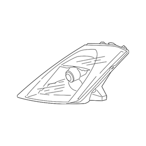 Passenger Side Headlight Lens Housing image