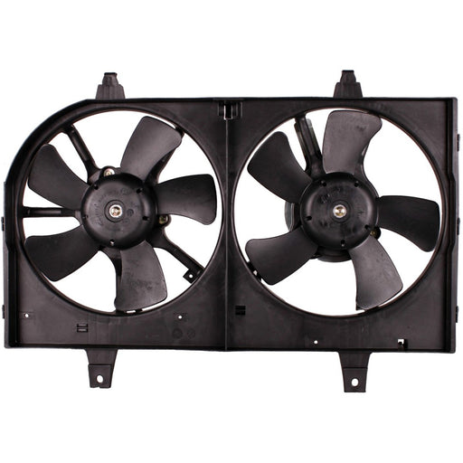 2001 Nissan Maxima Engine Cooling Fan Assembly Dual Fan Assembly Includes Motors/Blades/Shroud - NI3115114-Partify-Painted-Replacement-Body-Parts