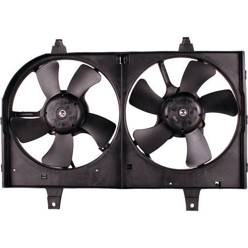 2002-2003 Nissan Maxima Engine Cooling Fan Assembly Dual Fan Assembly Includes Motors/Blades/Shroud - NI3115122-Partify-Painted-Replacement-Body-Parts