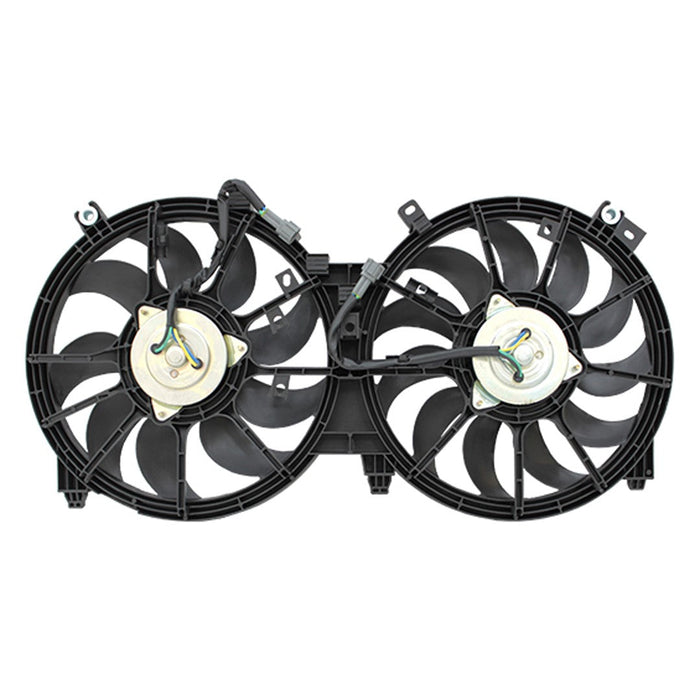2009-2014 Nissan Maxima Engine Cooling Fan Assembly Dual Fan Assy To 4-11 3.5L V6 - NI3115139-Partify-Painted-Replacement-Body-Parts