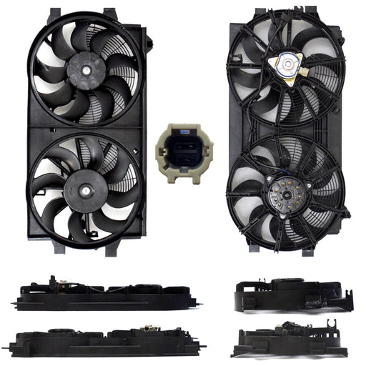 2011-2012 Nissan LEAF Engine Cooling Fan Assembly - NI3115145-Partify-Painted-Replacement-Body-Parts