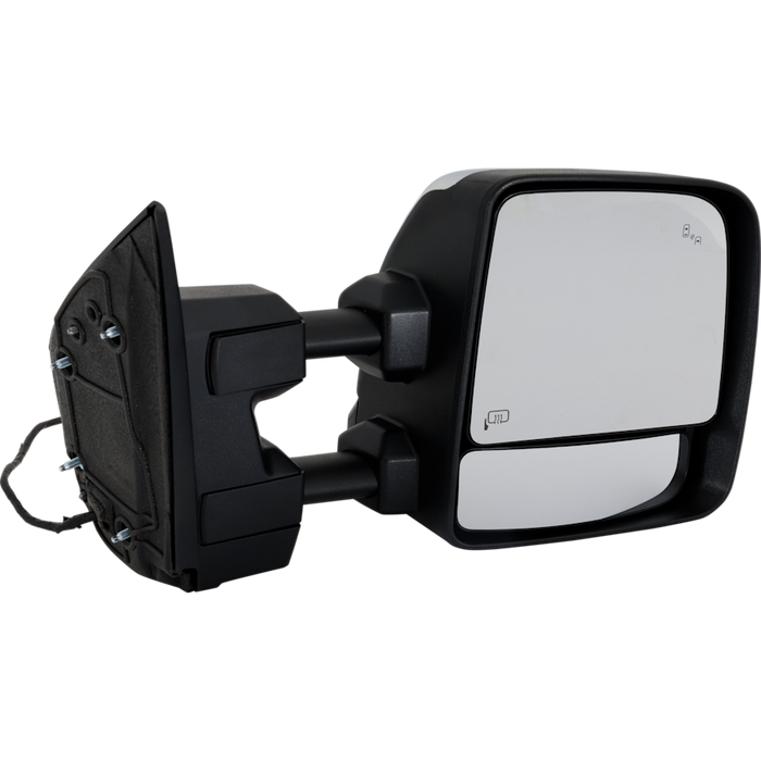 2016-2017 Nissan TITAN XD SL Passenger Side Door Mirror Towing Mirror W/Cover Chrome Assembly - NI1321309-Partify-Painted-Replacement-Body-Parts
