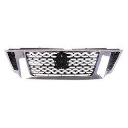 2017-2020 Nissan Armada Grille Black With Chrome Frame Without Camera Hole - NI1200286-Partify-Painted-Replacement-Body-Parts