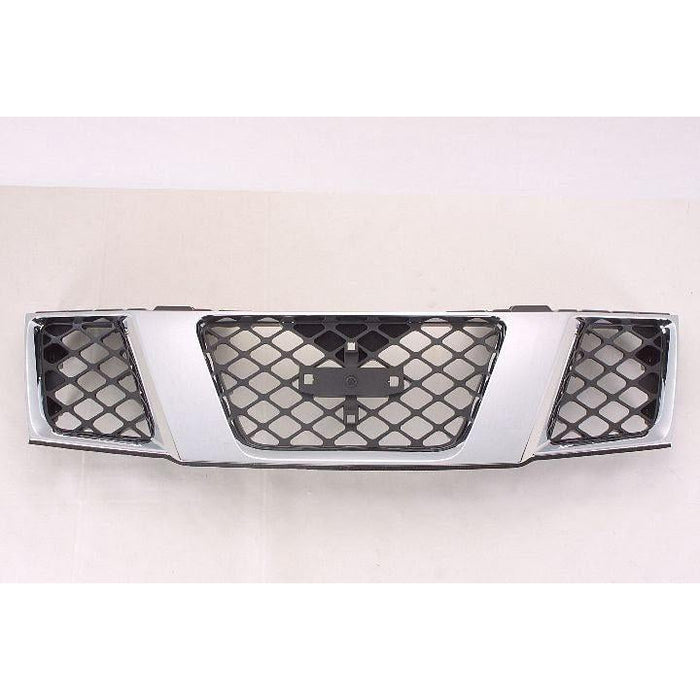 2005-2008 Nissan Frontier Pickup Grille Chrome Black - NI1200217-Partify-Painted-Replacement-Body-Parts