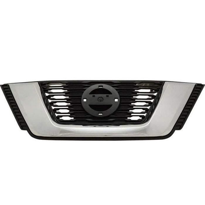 2017-2018 Nissan Rogue Grille Matte Black Without Camera USA/Korea Built 17-18/Japan 2017 - NI1200285-Partify-Painted-Replacement-Body-Parts