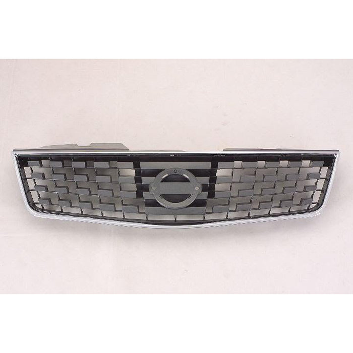 2007-2009 Nissan Sentra Grille Chrome Black - NI1200222-Partify-Painted-Replacement-Body-Parts