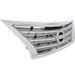 2013-2015 Nissan Sentra Grille Chrome/Silver - NI1200252-Partify-Painted-Replacement-Body-Parts