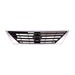 2012-2014 Nissan Versa Sedan Grille Black With Chrome Moulding - NI1200247-Partify-Painted-Replacement-Body-Parts