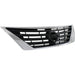 2012-2014 Nissan Versa Sedan Grille Black With Chrome Moulding - NI1200247-Partify-Painted-Replacement-Body-Parts