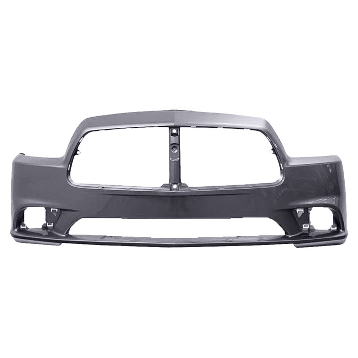 2011-2014 Dodge Charger Non SRT-8 Front Bumper Without Adaptive Cruise Control - CH1000992-Partify-Painted-Replacement-Body-Parts