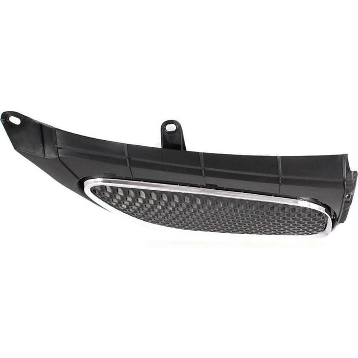 2005-2008 Pontiac Vibe Grille Passenger Side Upper Matte-Dark Gray With Chrome Moulding - GM1200651-Partify-Painted-Replacement-Body-Parts