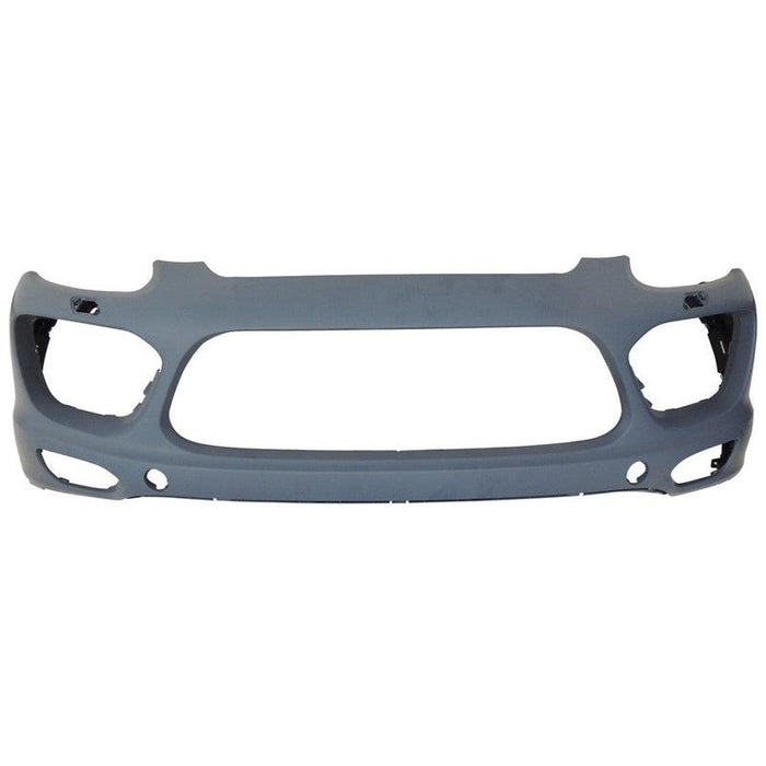 2013-2014 Porsche Cayenne Front Bumper Without Sensor Holes - PO1000180-Partify-Painted-Replacement-Body-Parts