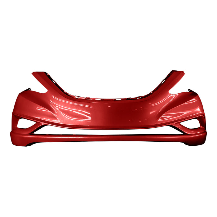 2011-2013 Hyundai Sonata Non-Hybrid Front Bumper - HY1000183-Partify-Painted-Replacement-Body-Parts