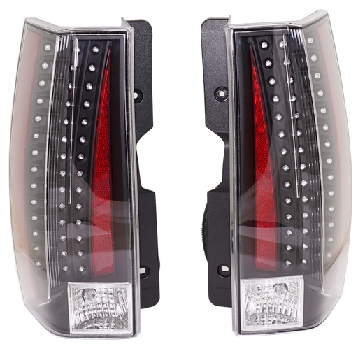 2007-2014 Cadillac Escalade/Escalade ESV Tail Light Set 2 Pcs Set Clear Lens/ Bezel - GM2811213-Partify-Painted-Replacement-Body-Parts