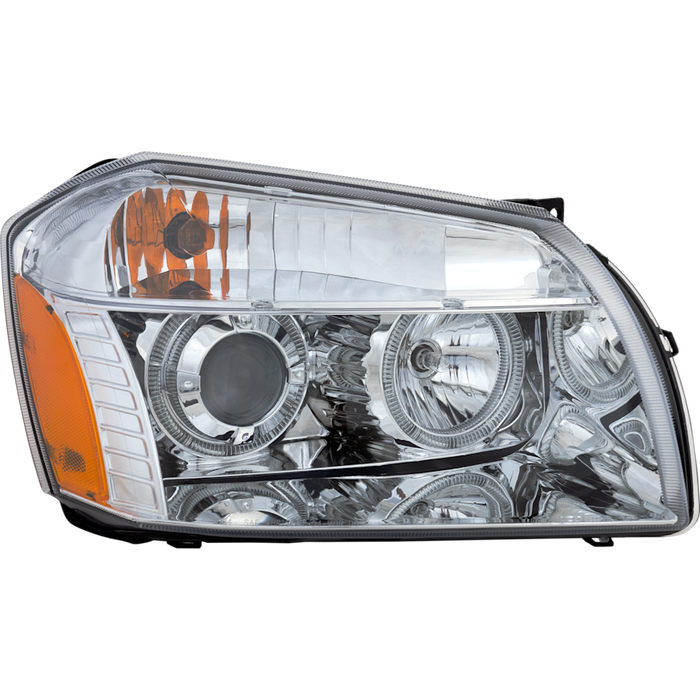 2005-2007 Dodge Magnum Headlight Set Chrome Bezel Performance Set - CH2505120-Partify-Painted-Replacement-Body-Parts