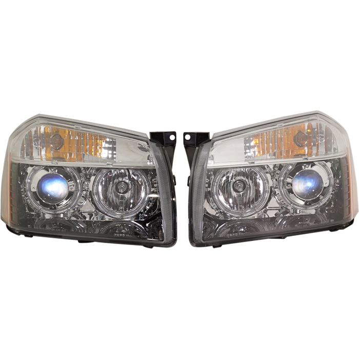 2005-2007 Dodge Magnum Headlight Set Bezel Performance Set - CH2505121-Partify-Painted-Replacement-Body-Parts