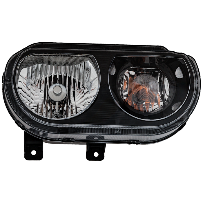 2008-2014 Dodge Challenger Passenger Side Headlight Assembly Halogen W/ Bezel Composite - CH2503358-Partify-Painted-Replacement-Body-Parts