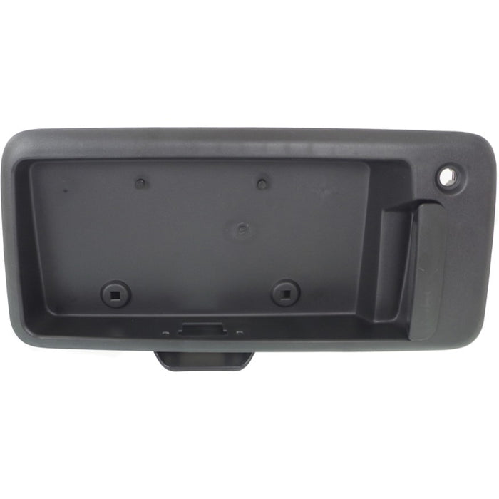 2010-2012 Chevrolet Express 1500/2500/3500 Passenger Side Tailgate Molding License Plate Bracket Assembly Door Mounted - GM1904108-Partify-Painted-Replacement-Body-Parts