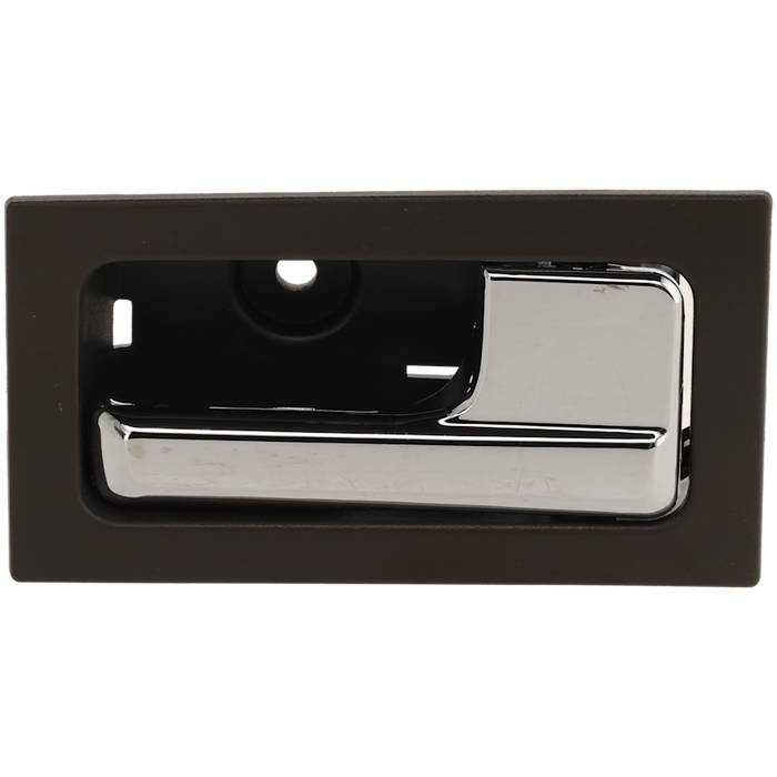 2009-2014 Ford F-150 King Ranch/Lariat/Lariat Limited/Platinum/SVT Raptor Front Passenger Side Interior Door Handle Pwr Locks Chrome/Gray Inside - FO1353152-Partify-Painted-Replacement-Body-Parts