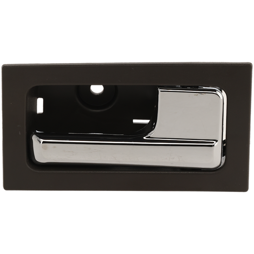 2009-2014 Ford F-150 King Ranch/Lariat/Lariat Limited/Platinum/SVT Raptor Front Passenger Side Interior Door Handle Pwr Locks Chrome/Gray Inside - FO1353152-Partify-Painted-Replacement-Body-Parts