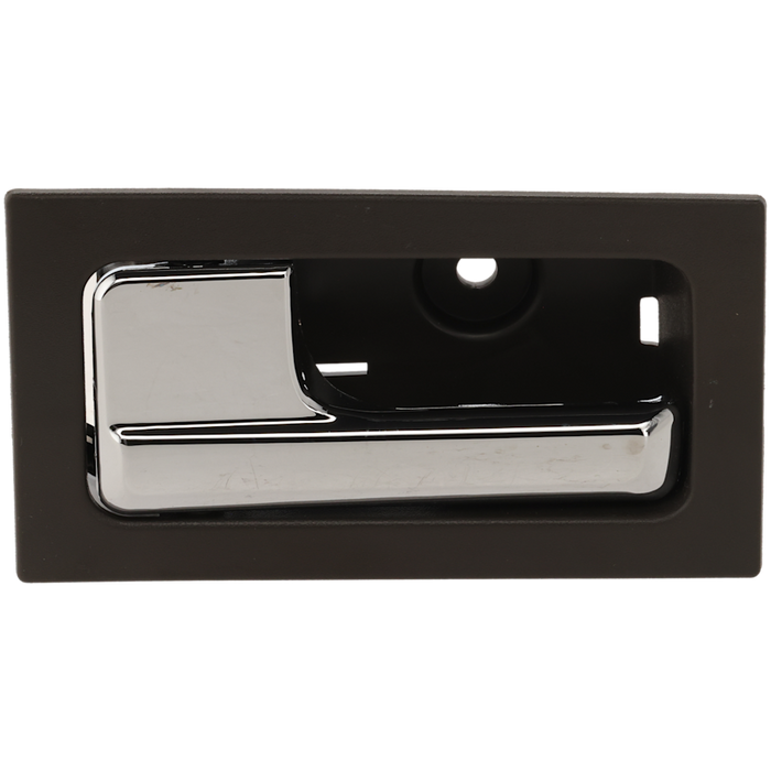 2009-2014 Ford F-150 King Ranch/Lariat/Lariat Limited/Platinum/SVT Raptor Front Driver Side Interior Door Handle Pwr Locks Chrome/Gray Inside - FO1352152-Partify-Painted-Replacement-Body-Parts