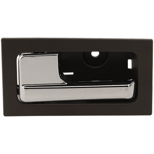 2009-2014 Ford F-150 King Ranch/Lariat/Lariat Limited/Platinum/SVT Raptor Front Driver Side Interior Door Handle Pwr Locks Chrome/Gray Inside - FO1352152-Partify-Painted-Replacement-Body-Parts