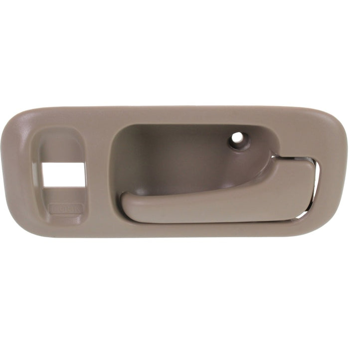 1995-1998 Honda Odyssey Front Passenger Side Interior Door Handle Chrome/Beige Inside - HO1353137-Partify-Painted-Replacement-Body-Parts
