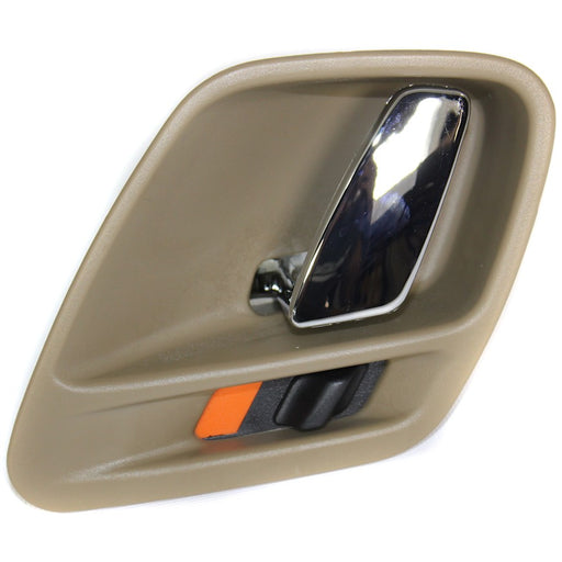 2001-2004 Jeep Grand Cherokee Limited Front Driver Side Interior Door Handle Chrome/Sandstone Inside - CH1352150-Partify-Painted-Replacement-Body-Parts