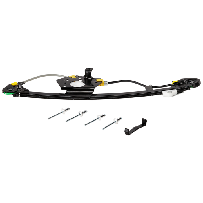 2000-2003 Mercedes-Benz E320/E430/E55 AMG Rear Passenger Side Window Regulator Power W/O Motor 4 Door - MB1551104-Partify-Painted-Replacement-Body-Parts