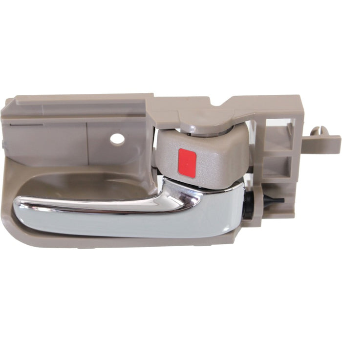 2003-2008 Toyota Corolla LE Front Passenger Side Interior Door Handle Bone W/Chrome Handle Inside - TO1353138-Partify-Painted-Replacement-Body-Parts