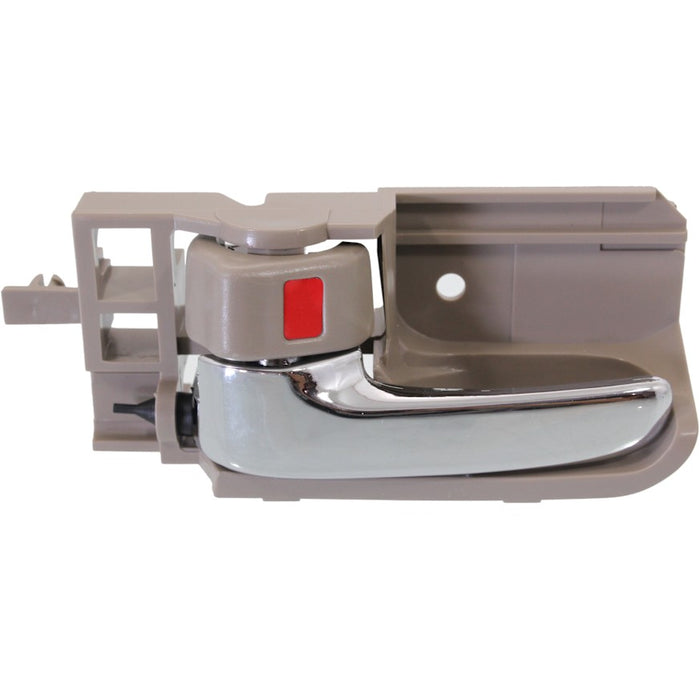 2003-2008 Toyota Corolla LE Front Driver Side Interior Door Handle Bone W/Chrome Handle Inside - TO1352138-Partify-Painted-Replacement-Body-Parts