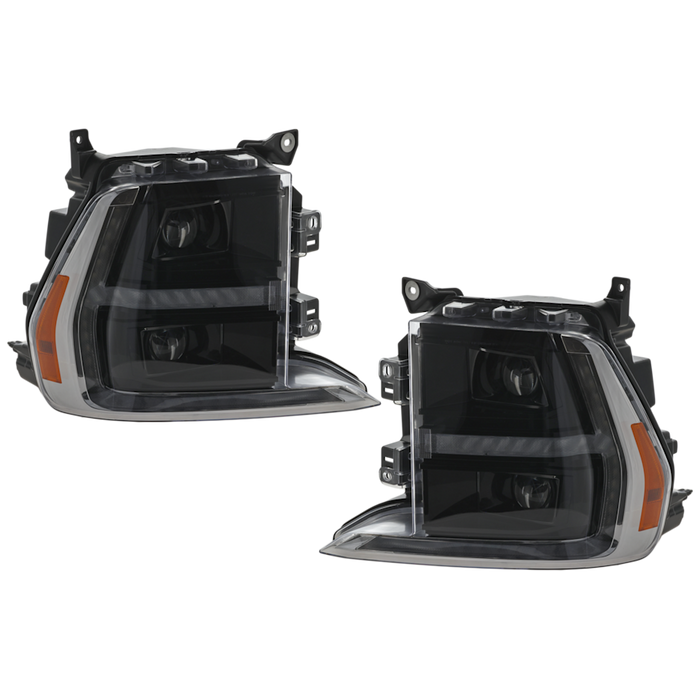 2021-2023 Ford F-150 Headlight Set Halogen Low/High Beam Led Signal/Marker Performance Set Performance Set - FO2505152-Partify-Painted-Replacement-Body-Parts